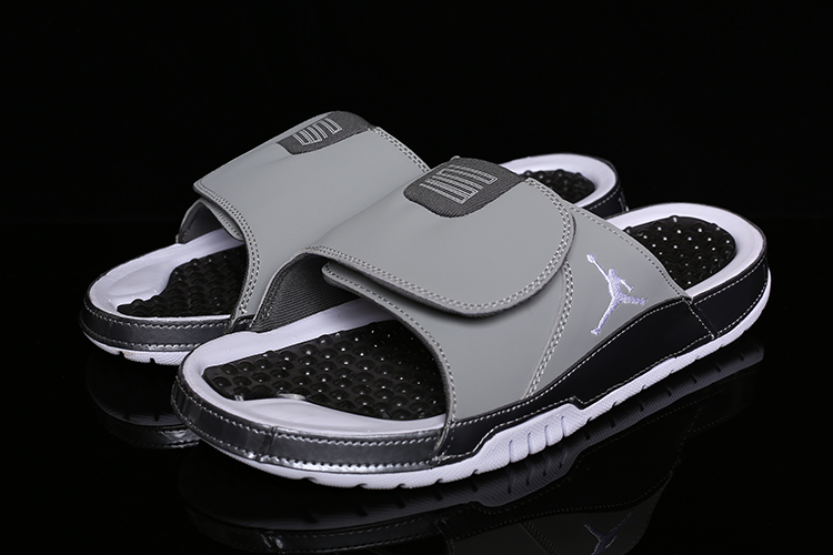 Women Air Jordan Hydro XI Retro Grey Black Sandal